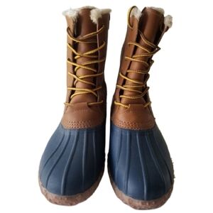 NWOT American Eagle Outfitters Women's Faux Fur Lined Rain/Snow Duck Boot- 11